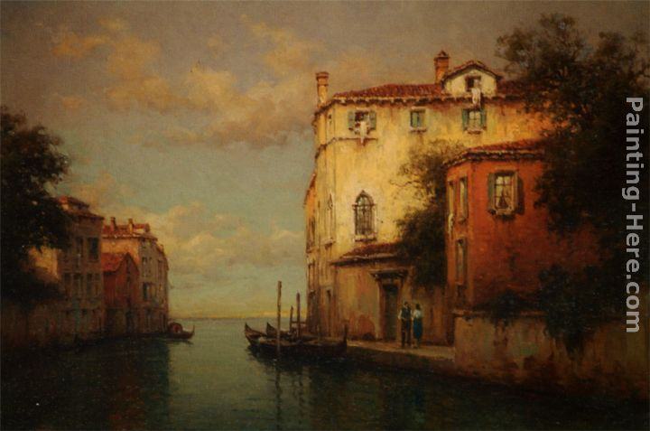 Antoine Bouvard Canal Scene - Venice